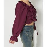 《フリル×シャーリング》レディース チェック柄 ブラウス | GORGE  | 詳細画像2 