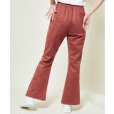 《美脚ライン×らくちん素材》脚長効果バツグンのスエードポンチフレアパンツ | GORGE | 詳細画像4