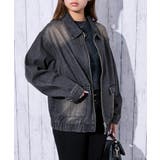 ブラック | レディース デニムブルゾン ジャケット | GORGE