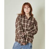 ブラウン | レディース チェックシャツ ビッグシルエット | GORGE