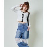 《レースアップ×レイヤード風レース》映えトップス	 | GORGE  | 詳細画像1 