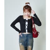 《レースアップ×レイヤード風レース》映えトップス	 | GORGE  | 詳細画像8 