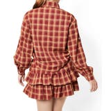 《ドロストシャツ×フリルスカート》チェック柄 セットアップ インナーパンツ付き | GORGE  | 詳細画像2 