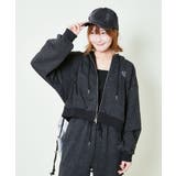 ブラック | レディース ジップアップパーカー 長袖 | GORGE