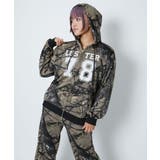 《インパクト柄×スタッズ》レディース 裏毛 スウェットパーカー | GORGE  | 詳細画像9 