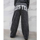 ヒョウ | 《インパクト柄×スタッズ×バックロゴ》スウェット ワイドパンツ 裏毛ストリート | GORGE 