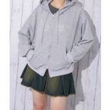 グレー | レディース ジップパーカー 裏毛 | GORGE 