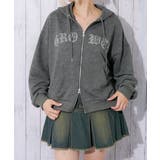 チャコール | レディース ジップパーカー 裏毛 | GORGE 