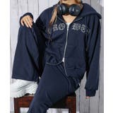 ネイビー | レディース ジップパーカー 裏毛 | GORGE 