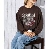 ブラウン | 《花刺繍×ロゴ》レディース 裏毛スウェット プルオーバー カジュアル 春秋冬 | GORGE 