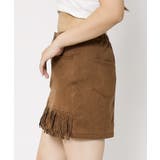 《スエード調×フリンジ》レディース ミニスカート ウエスタン 秋冬 | GORGE  | 詳細画像3 