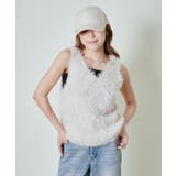 アイボリー | 《前後2WAY×ふわモコ質感》レディース ベスト 起毛デザイン 秋冬 | GORGE