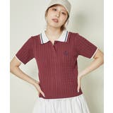 《配色ダブル襟》ニットポロトップス／レトロガーリーな一枚 | GORGE  | 詳細画像3 