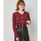 《上品ゴールドボタン×美シルエット》クラシカルな長袖ニットカーディガン | GORGE  | 詳細画像8 