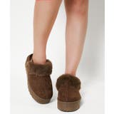 Ｄ／ＢＲ | 《ふわもこ暖か♪》厚底ムートンスリッポン レディース 冬の防寒カジュアルに◎ | GORGE 