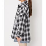 《微起毛チェック》レディース 長袖シャツ ビッグシルエット 羽織り 春秋冬 | GORGE  | 詳細画像8 
