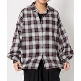 ピンク | 《微起毛チェック》レディース 長袖シャツ ビッグシルエット 羽織り 春秋冬 | GORGE 