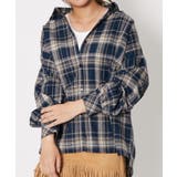 《微起毛チェック》レディース 長袖シャツ ビッグシルエット 羽織り 春秋冬 | GORGE  | 詳細画像2 