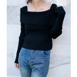 《オフショル×細リブニット》レディース プルオーバー 長袖トップス | GORGE  | 詳細画像1 