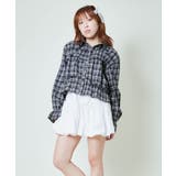 《ギャザー×クロップド丈》レディース チェックシャツ フリル 長袖 春秋冬 | GORGE  | 詳細画像6 