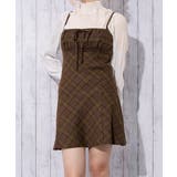 《起毛チェック柄》レディース キャミワンピ チュニック レイヤード 秋冬 | GORGE  | 詳細画像5 