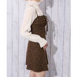 《起毛チェック柄》レディース キャミワンピ チュニック レイヤード 秋冬 | GORGE  | 詳細画像6 