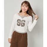 オフホワイト | レディース 天竺ロゴプリント トップス | GORGE