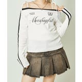 オフホワイト | 《肩開き＆2本ライン》抜け感ストリートロンT | GORGE 