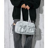 シルバー | 《ダブルリボン×フロントポケット》レディース ショルダーバッグ オールシーズン | GORGE 