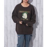 ブラウン | 《ロゴ刺繍×フルーツモチーフ》レディース ニット プルオーバー 秋冬 | GORGE 