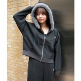 スミクロ | 《フードファー×スウェット素材》レディース 裏起毛 ジップパーカー | GORGE 