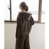 《フードファー×スウェット素材》レディース 裏起毛 ジップパーカー | GORGE  | 詳細画像11 