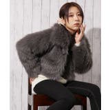 グレー | レディース ファーブルゾン ショート丈 | GORGE