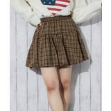 ブラウン | レディース ミニスカート 裏地インパン付き | GORGE