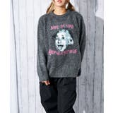 《ふんわり起毛タッチ》レディース ロゴ ジャカードニット プルオーバー 秋冬 | GORGE  | 詳細画像6 