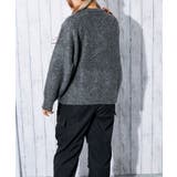 《ふんわり起毛タッチ》レディース ロゴ ジャカードニット プルオーバー 秋冬 | GORGE  | 詳細画像8 