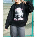 《ふんわり起毛タッチ》レディース ロゴ ジャカードニット プルオーバー 秋冬 | GORGE  | 詳細画像10 