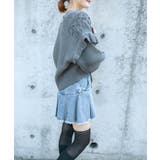 《レースアップ×袖フリル》レディース ニットカーディガン ショート丈 秋冬 | GORGE | 詳細画像4