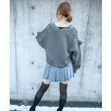 《レースアップ×袖フリル》レディース ニットカーディガン ショート丈 秋冬 | GORGE | 詳細画像5