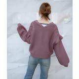 《レースアップ×袖フリル》レディース ニットカーディガン ショート丈 秋冬 | GORGE | 詳細画像9