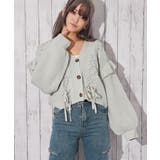 《レースアップ×袖フリル》レディース ニットカーディガン ショート丈 秋冬 | GORGE | 詳細画像17