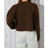 《ロゴ×ふわもこ質感》レディース ブラシヤーン 短丈ニット | GORGE  | 詳細画像4 