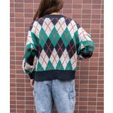 《レトロカレッジ》レディース アーガイル柄ニット ゆるシルエット 秋冬 | GORGE | 詳細画像9