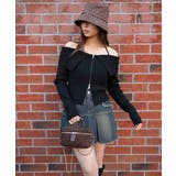 《デカ襟×ダブルジップ》大人可愛いリブトップス カーディガン | GORGE | 詳細画像7