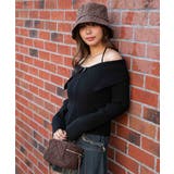 ブラック | 《デカ襟×ダブルジップ》大人可愛いリブトップス カーディガン | GORGE