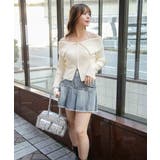 《デカ襟×ダブルジップ》大人可愛いリブトップス カーディガン | GORGE | 詳細画像1