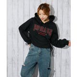 《サイドドロスト×カレッジロゴ》レディース 裏起毛 パーカー | GORGE  | 詳細画像2 