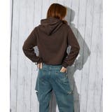 《サイドドロスト×カレッジロゴ》レディース 裏起毛 パーカー | GORGE  | 詳細画像8 