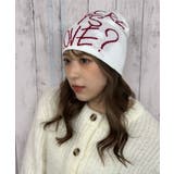 《英字ＬＯＶＥメッセージ×存在感デザイン》ニットビーニー帽／秋冬 | GORGE  | 詳細画像9 