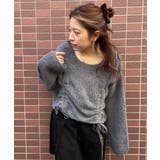 ストリート×フェミ映え◎くしゅギャザー秋冬ニットトップス | GORGE  | 詳細画像2 